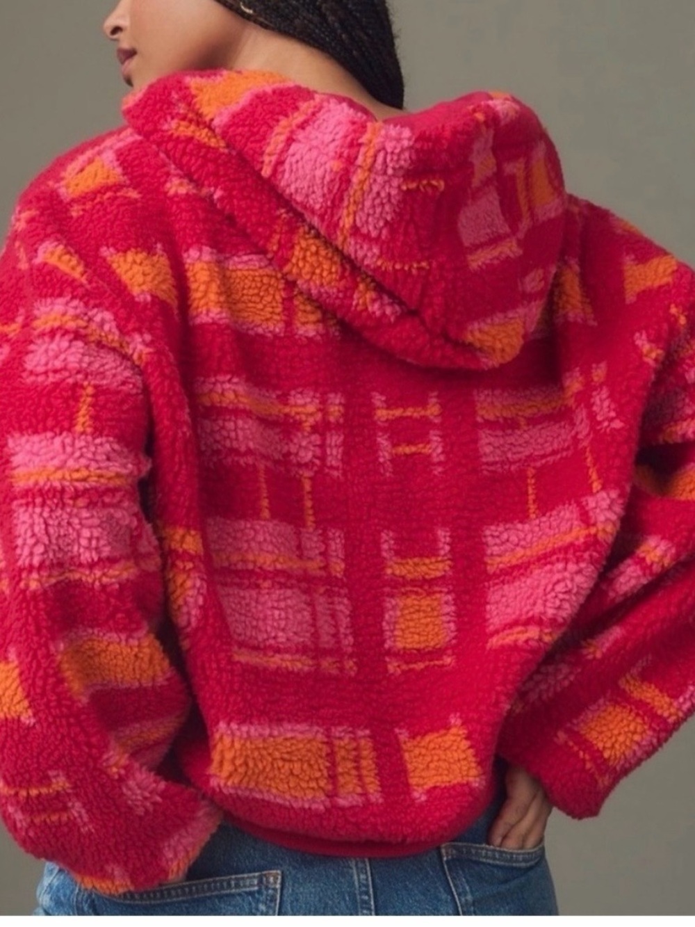 Anthropologie Porridge Quinn Sherpa Fleece Hoodie - Picture 3 of 8
